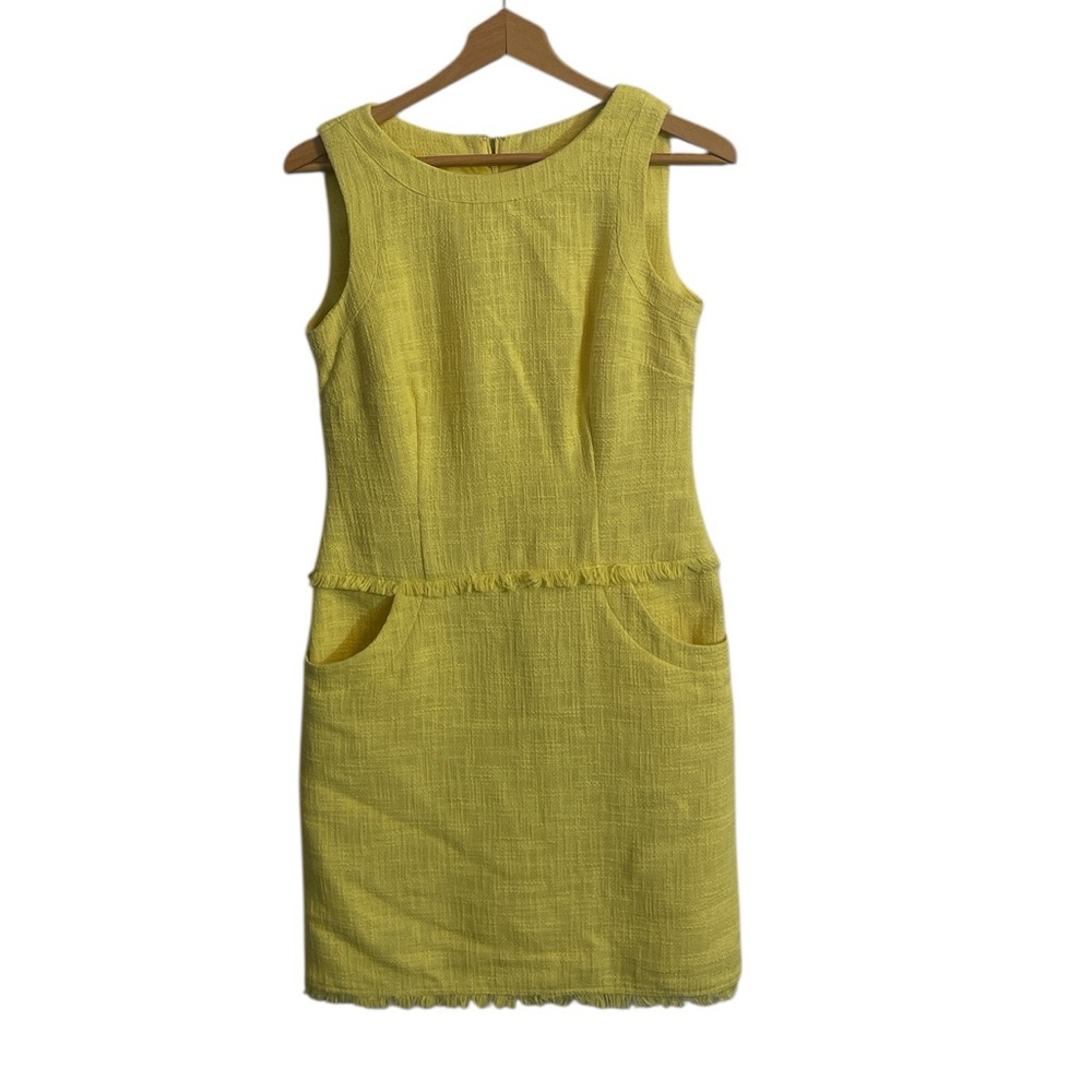 X1- Calvin Klein Vibrant Yellow Mini Dress Women’s Size 6 Small Sm S